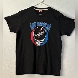 HOMAGE dark gray shirt Los Angeles Dodgers Tee Size L